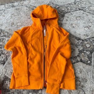 Orange lululemon size 12 women’s zip up